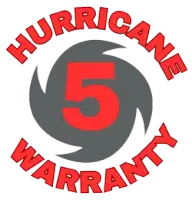 Category 5 Hurricane Warranty seal