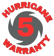 Category 5 Hurricane Warranty seal