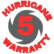 Category 5 Hurricane Warranty seal