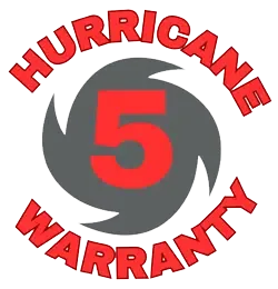 Category 5 Hurricane Warranty seal